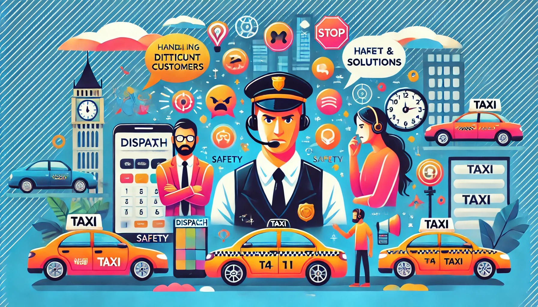 Handle difficult taxi customers