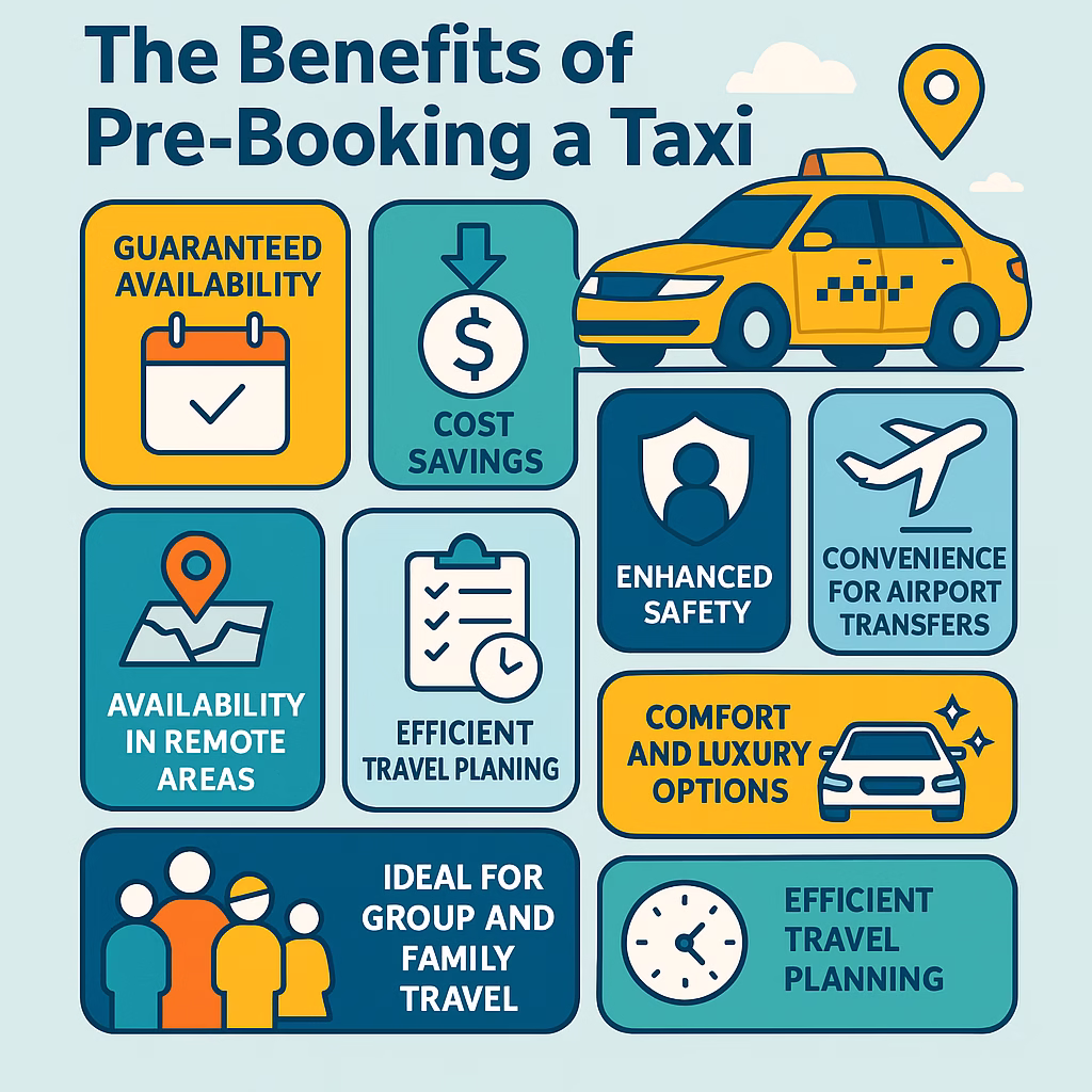 pre-booking taxi ride benefits